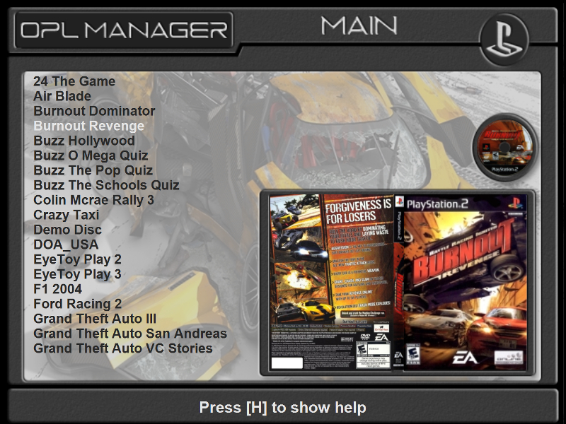 PS2 - OPL Manager - Tool to manage your games!